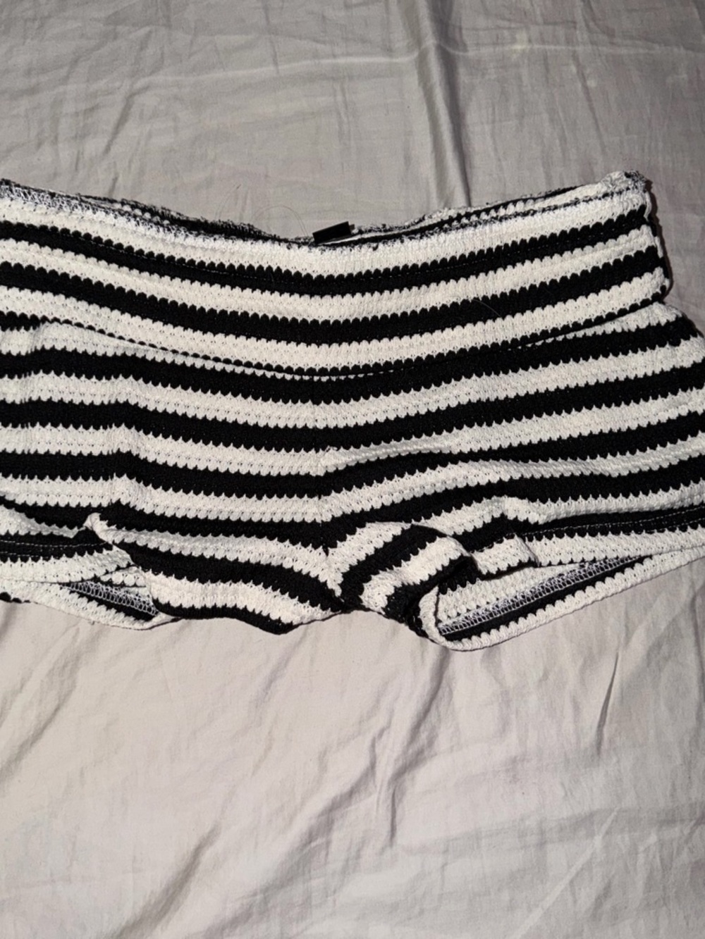 Black & White Striped Women’s Shorts